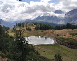 Arrivo al lago San Giatto superiore